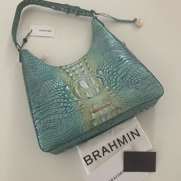 🌊BRAHMIN TABITHA BAG & ADY WALLET - SEAFOAM OMBRE - SET NWT🌊 🚨PRICE IS FIRM🚨 - Picture 13 of 16